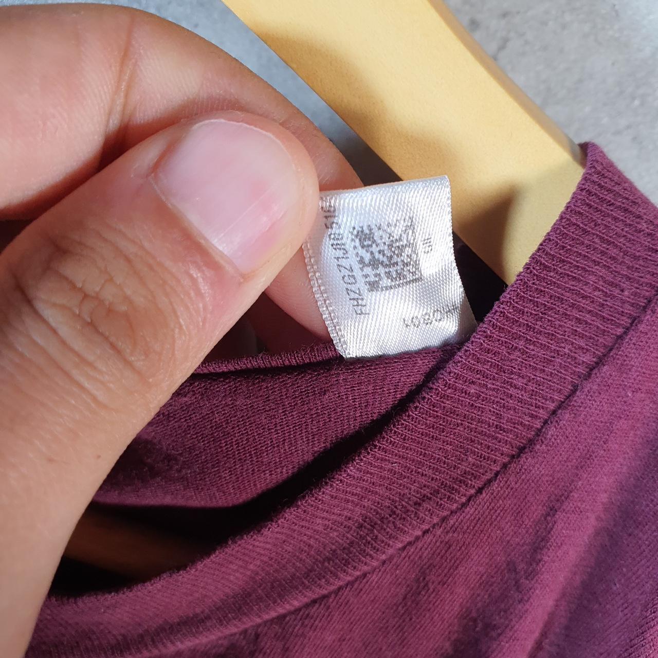 Vintage Adidas Amplifier T Shirt Men’s Medium Burgundy Red Logo