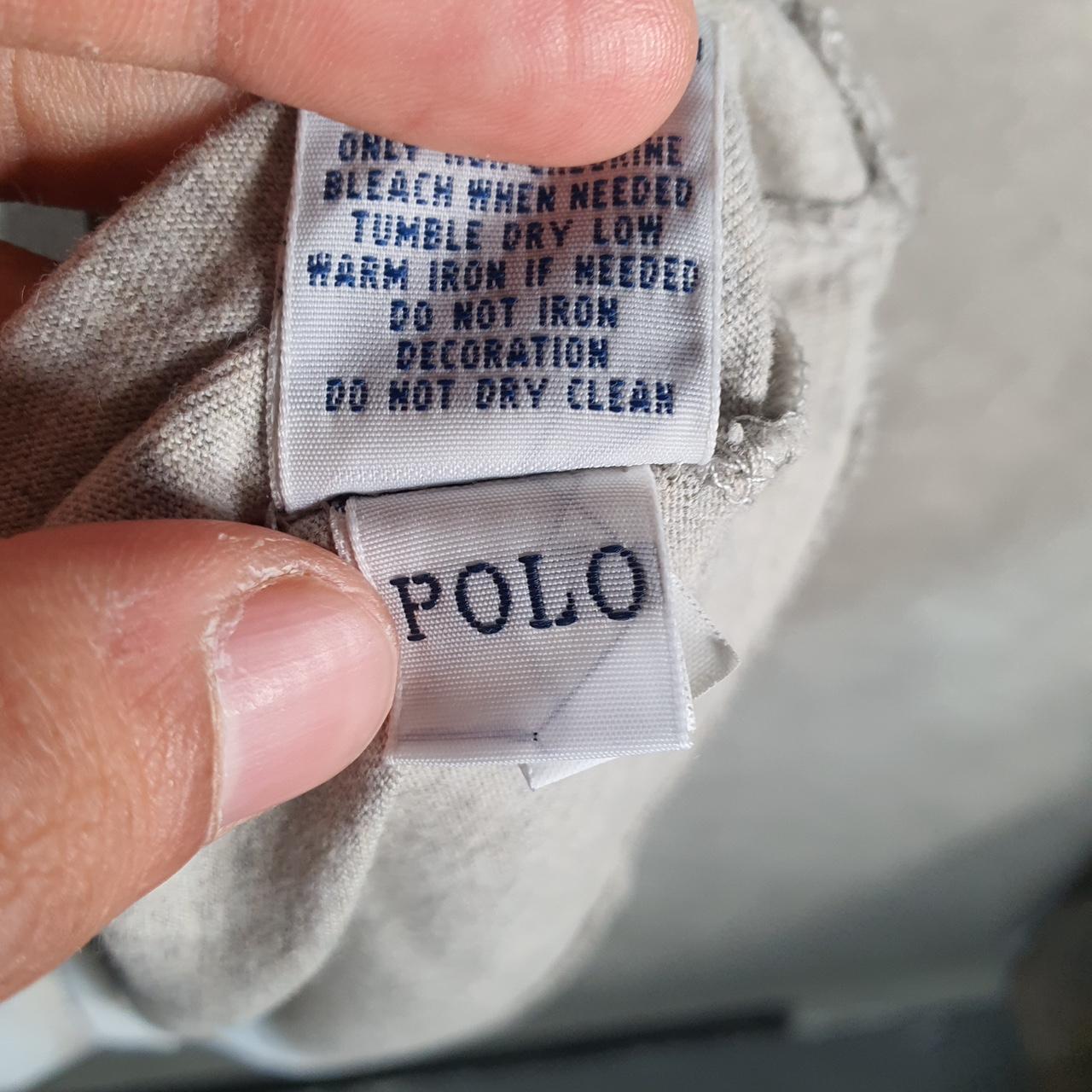 Vintage Ralph Lauren Polo Sport T Shirt Men’s Large Grey Custom Fit Embroidered Pony C8637