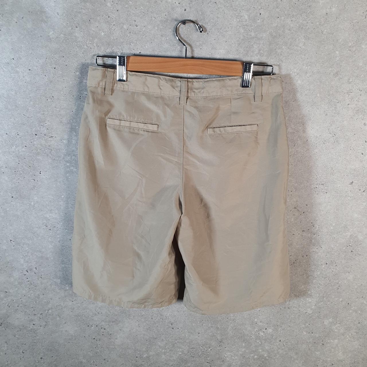 Vintage Izod Shorts Jorts Cargo Womens W30 Brown Baggy Cotton