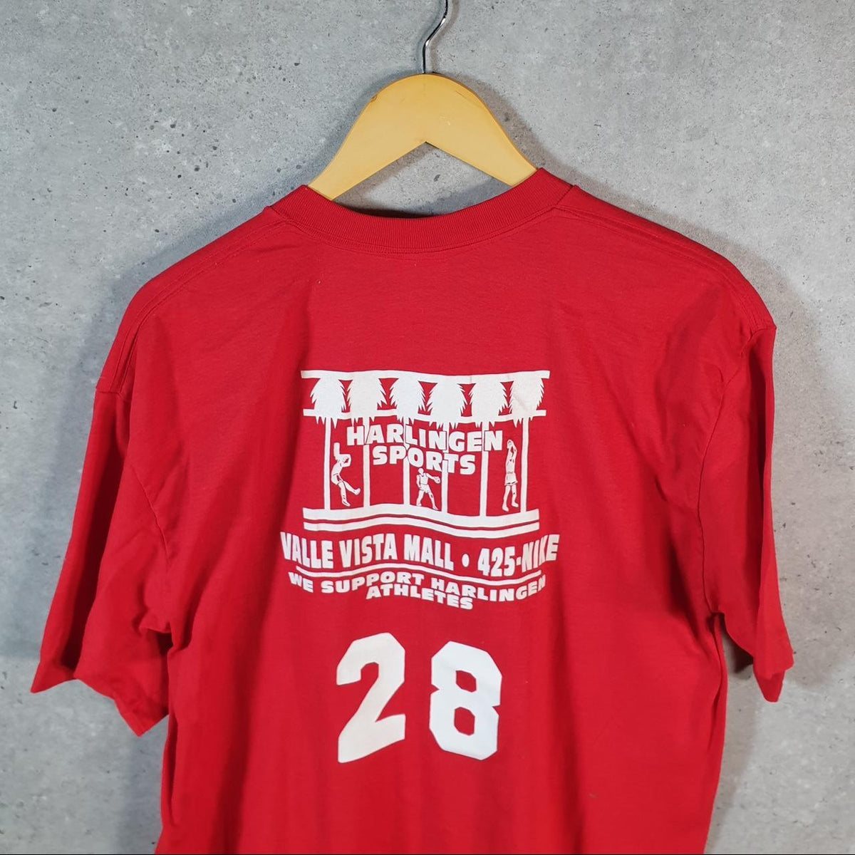 Vintage Duke Harlingen Cardinals Basketball 1994 USA Single Stitch T Shirt Men’s XL Red