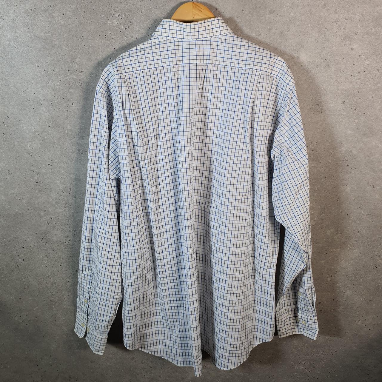 Vintage Ralph Lauren Button Down Shirt Men’s XL White Checkered Regent Classic Fit Cotton Big Fish Vintage