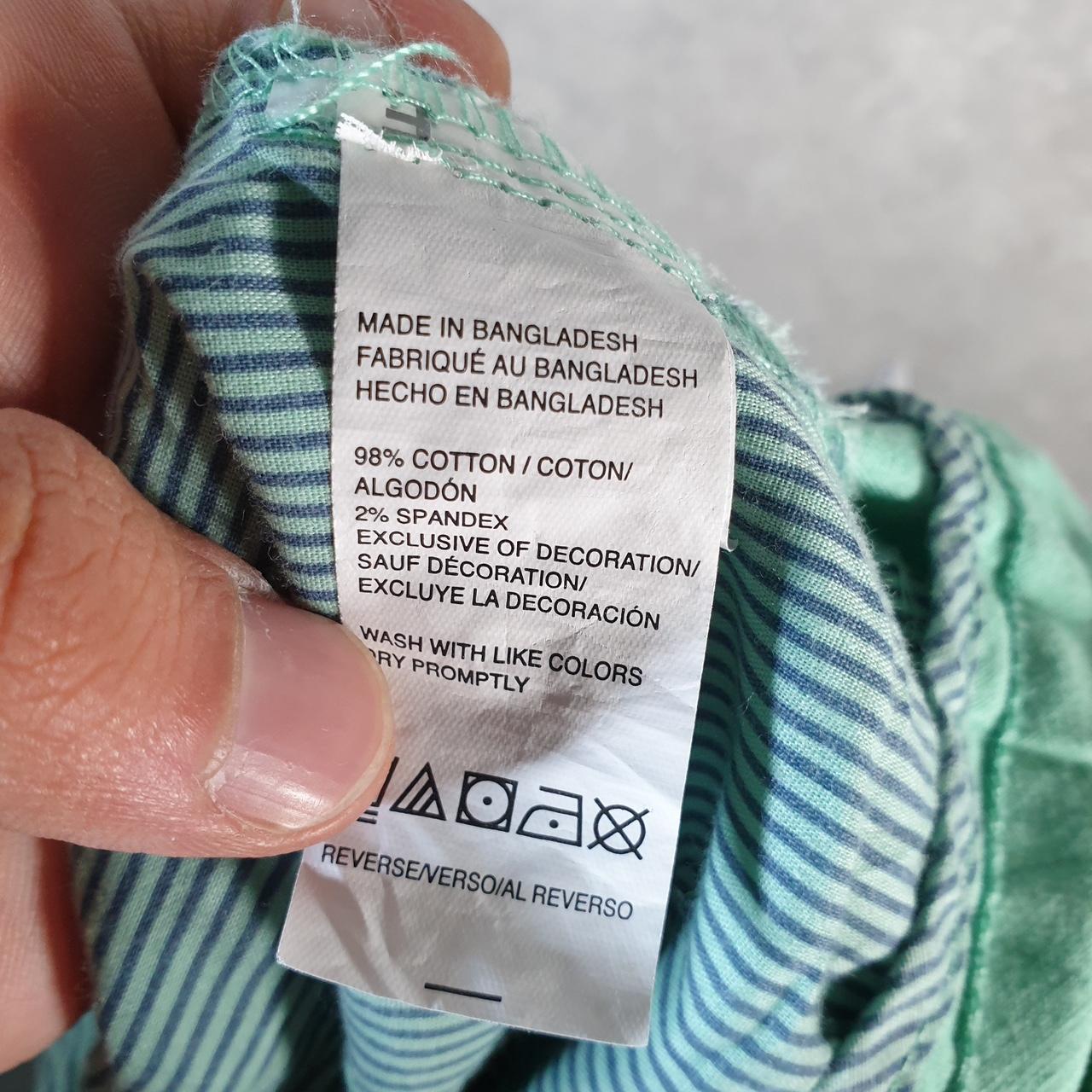 Vintage Izod Pineapple Shorts Jorts Cargo Men’s W38 Blue Baggy Cotton