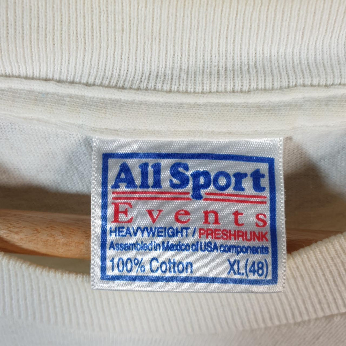 Vintage AllSport 2002 Olympic Torch Winter Games USA Single Stitch T Shirt Men’s XL White C8369
