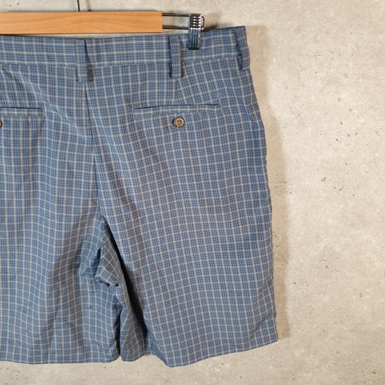 Vintage Izod Shorts Jorts Cargo Men’s W36 Checkered Chino Pockets Baggy Cotton