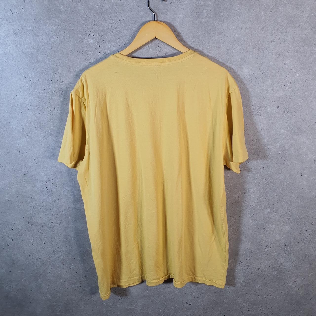 Vintage Ralph Lauren Polo T Shirt Men’s XL Yellow Embroidered Pony Classic Fit C9105