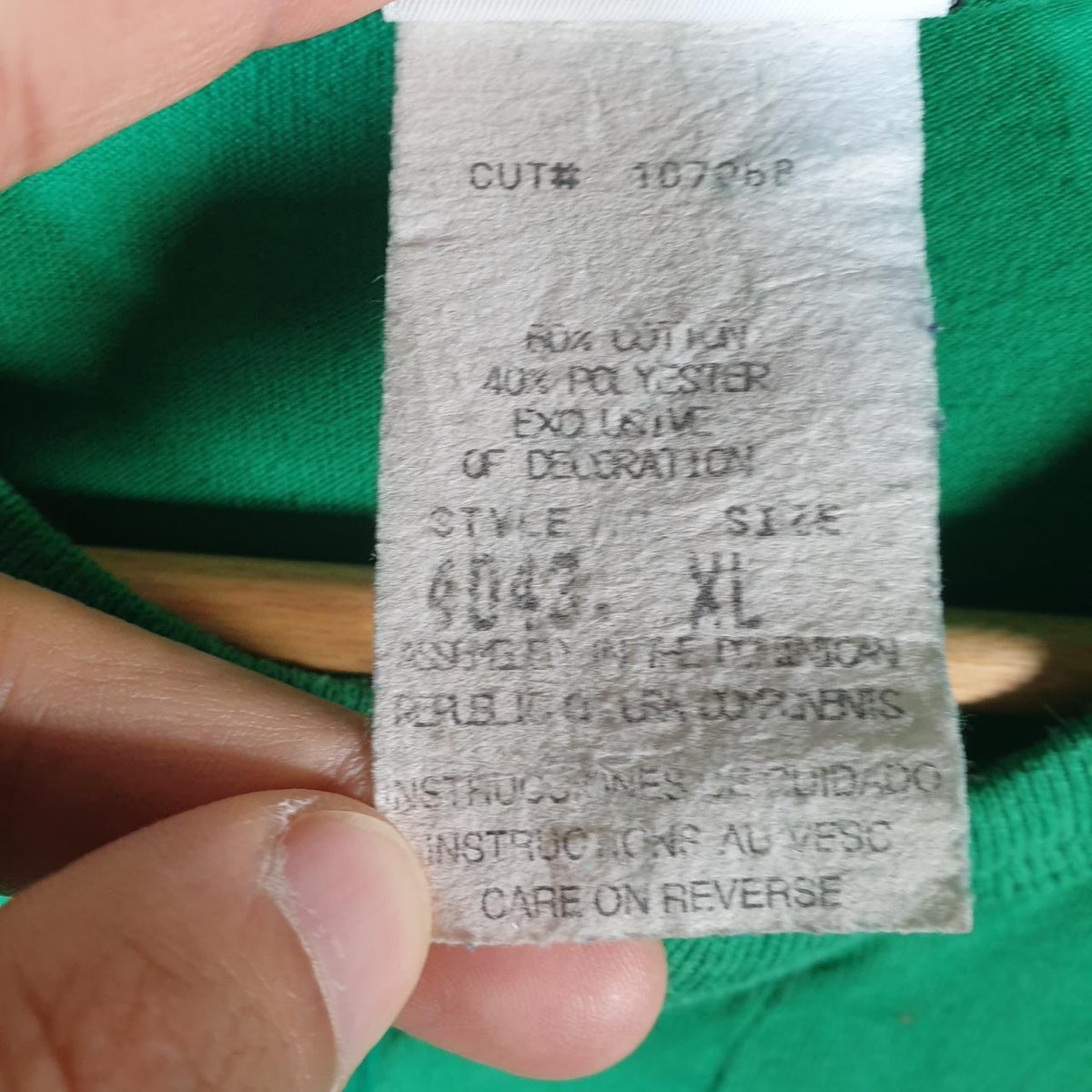 Vintage Bike Schear Tax busters 90s USA Single Stitch T Shirt Men’s XL Green