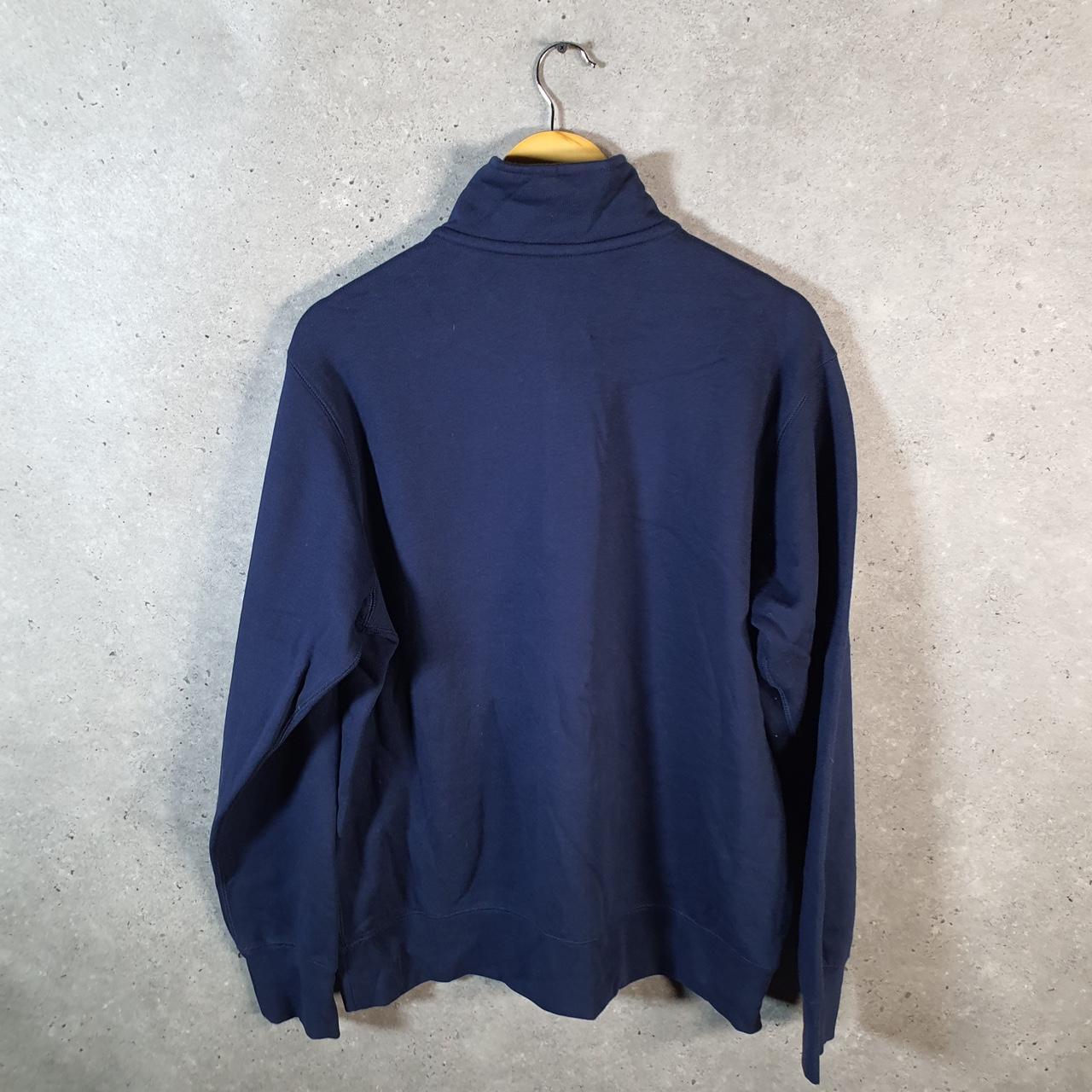 Vintage Nike 1/4 Zip Sweatshirt Men’s Medium Navy Blue Swoosh Y2K Pullover Logo