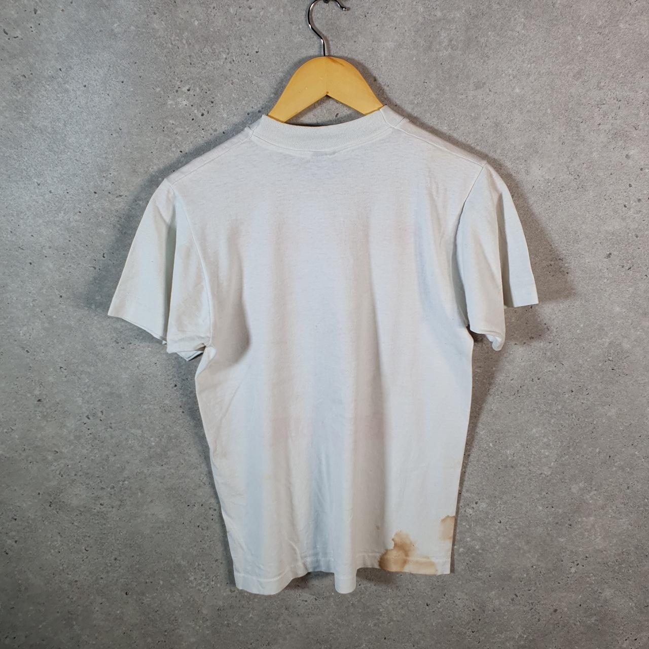 Vintage Screen Stars Words Greatest Joe Montana NFL USA Single Stitch T Shirt Men’s Medium White C9454