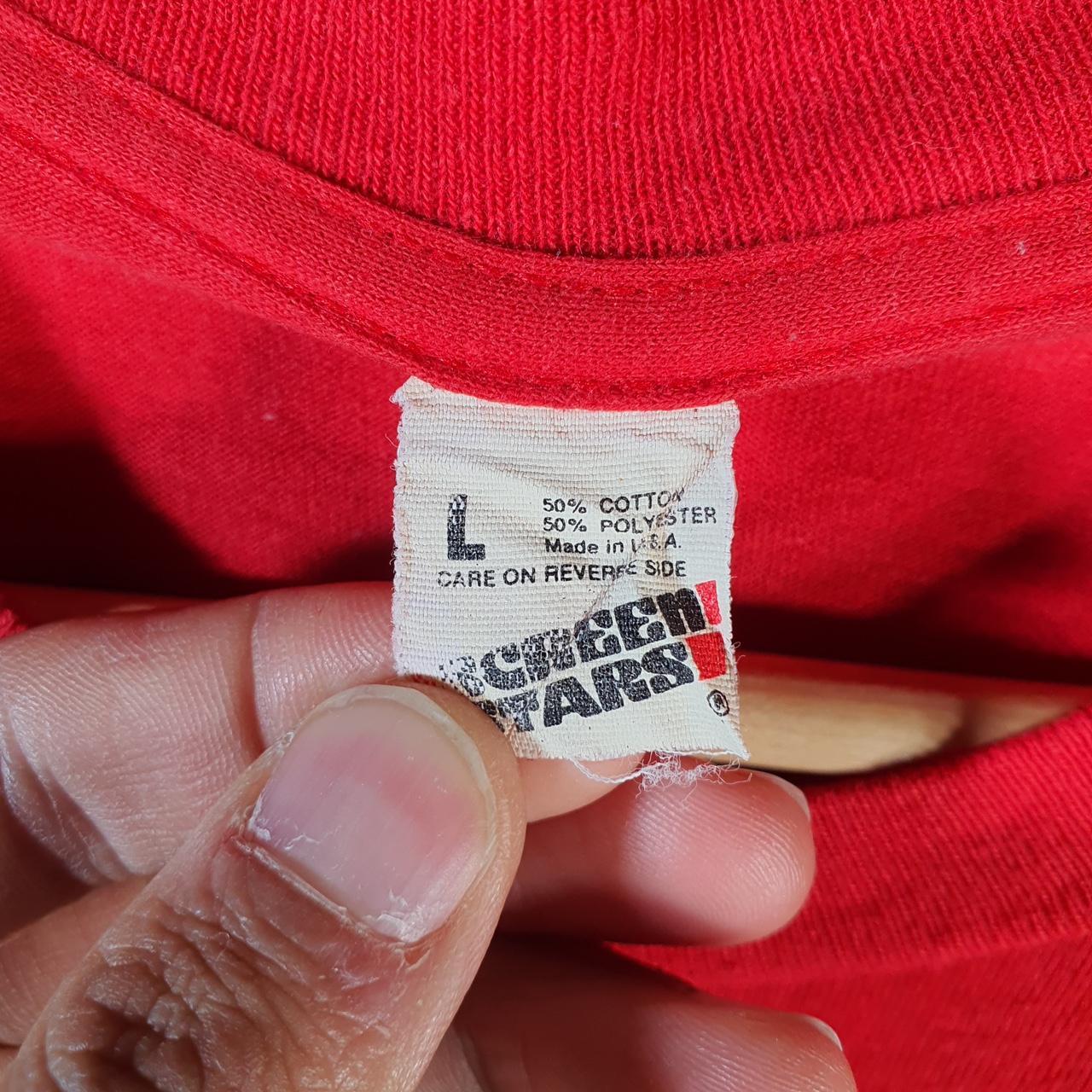 Vintage 1988 Balloon Ear Foundation USA Screen Stars Single Stitch T Shirt Men’s Large Red Big Fish Vintage