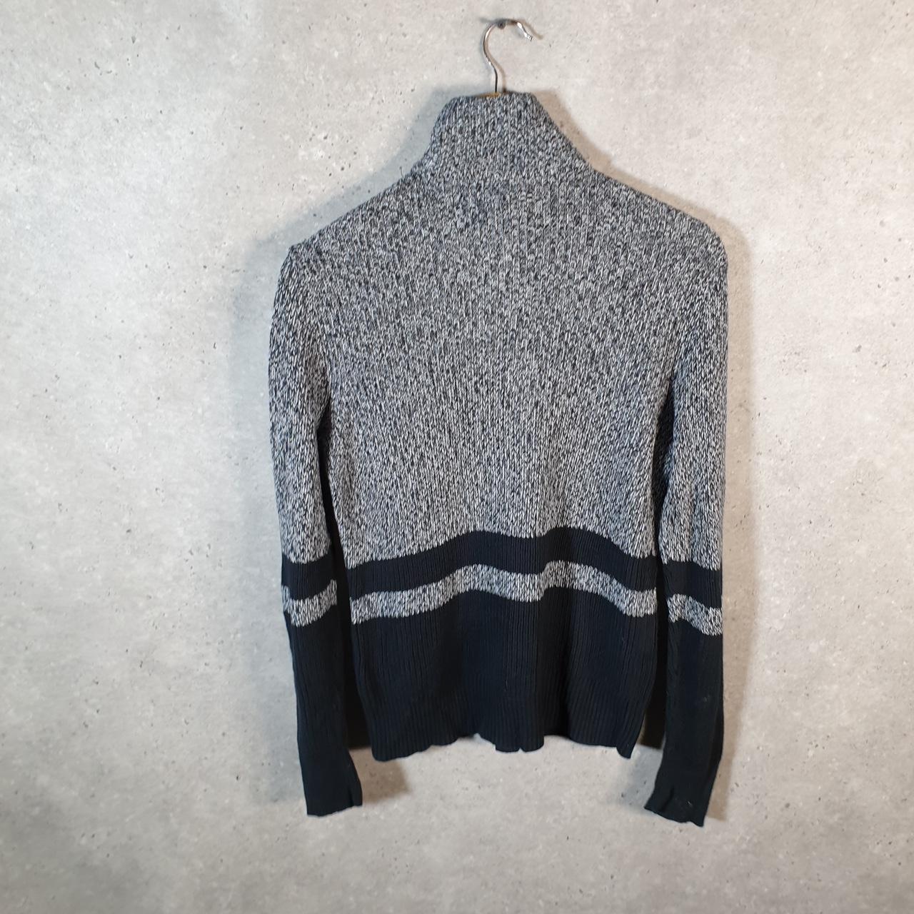 Vintage Ralph Lauren Polo Knit Sweater Womens Small Grey Cotton Pullover