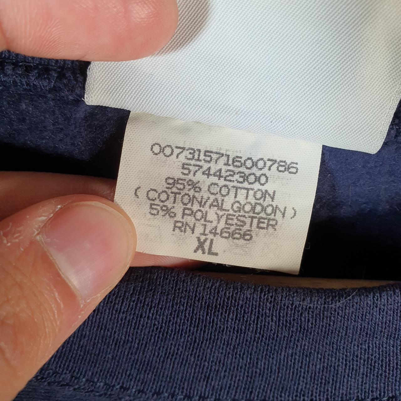 Vintage Lee Crossgrain Sweatshirt Men’s XL Navy Blue USA Alpha Phi Embroidered