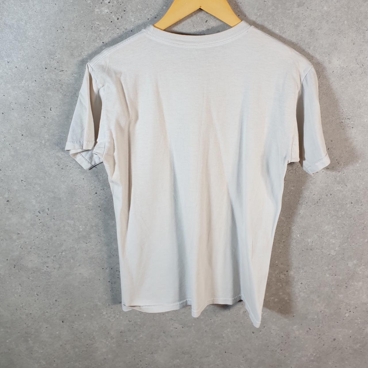 Vintage Adidas Spellout Trefoil Retro T Shirt Mens Small White Logo Athletic