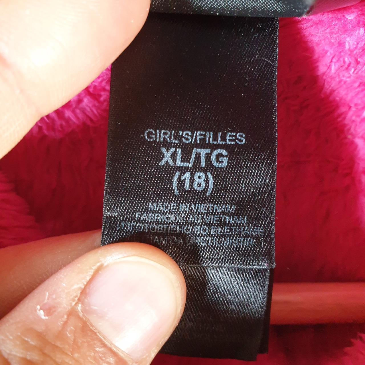 Vintage The North Face TNF Denali Fleece Sweatshirt Girls XL Pink Full Zip Logo