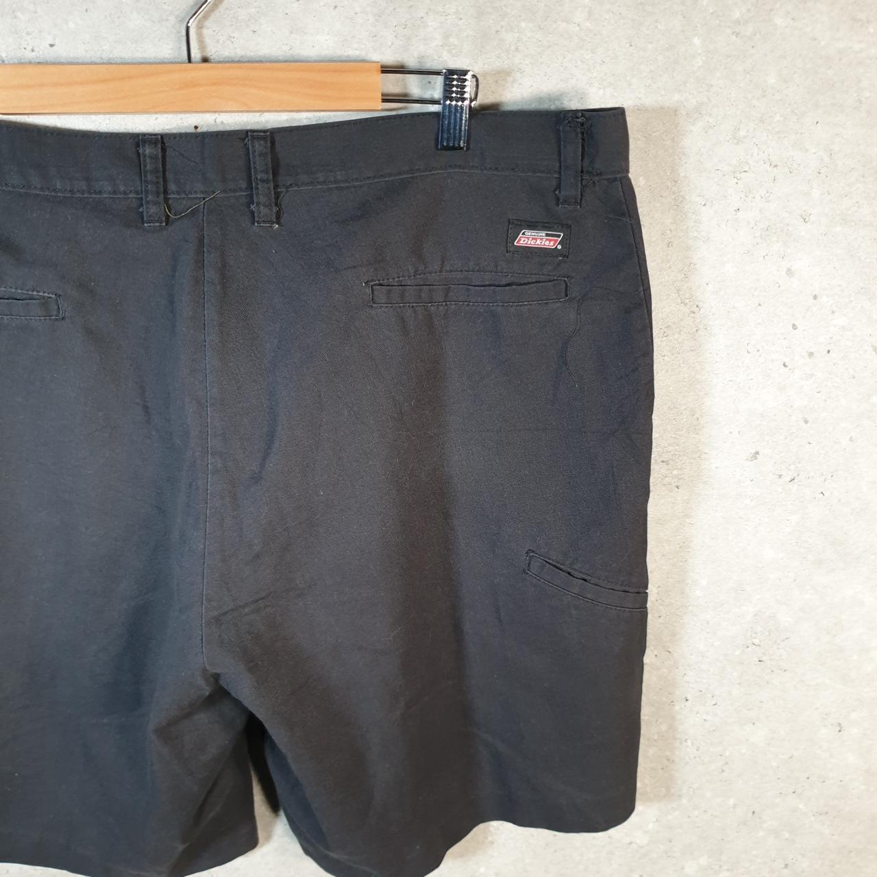 Vintage Dickies Baggy Chino Shorts Jorts Cargo Mens W40 Black Relaxed Fit