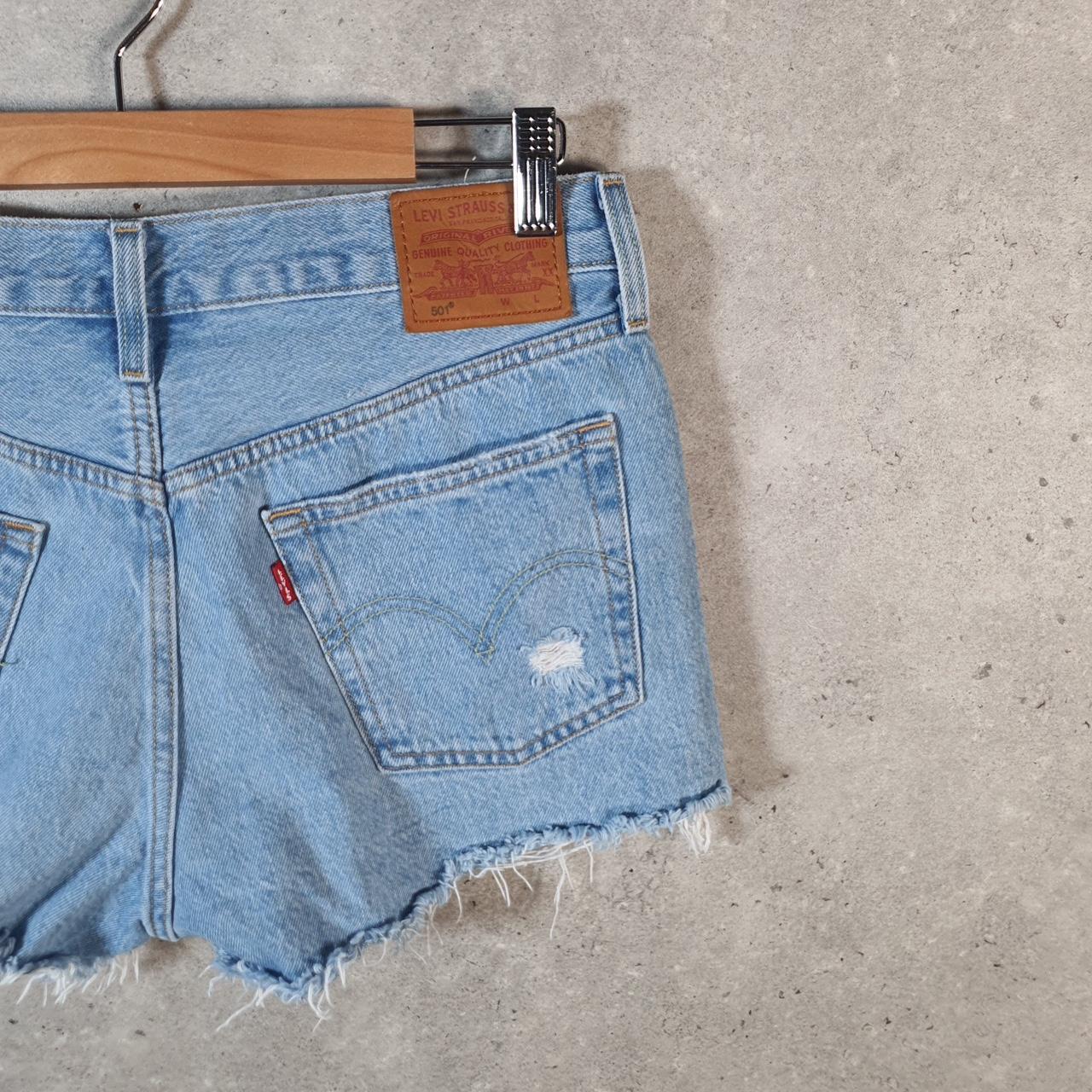 Vintage Levi’s 501 Baggy Shorts Jorts Cargo Womens W29 Blue Relaxed Denim