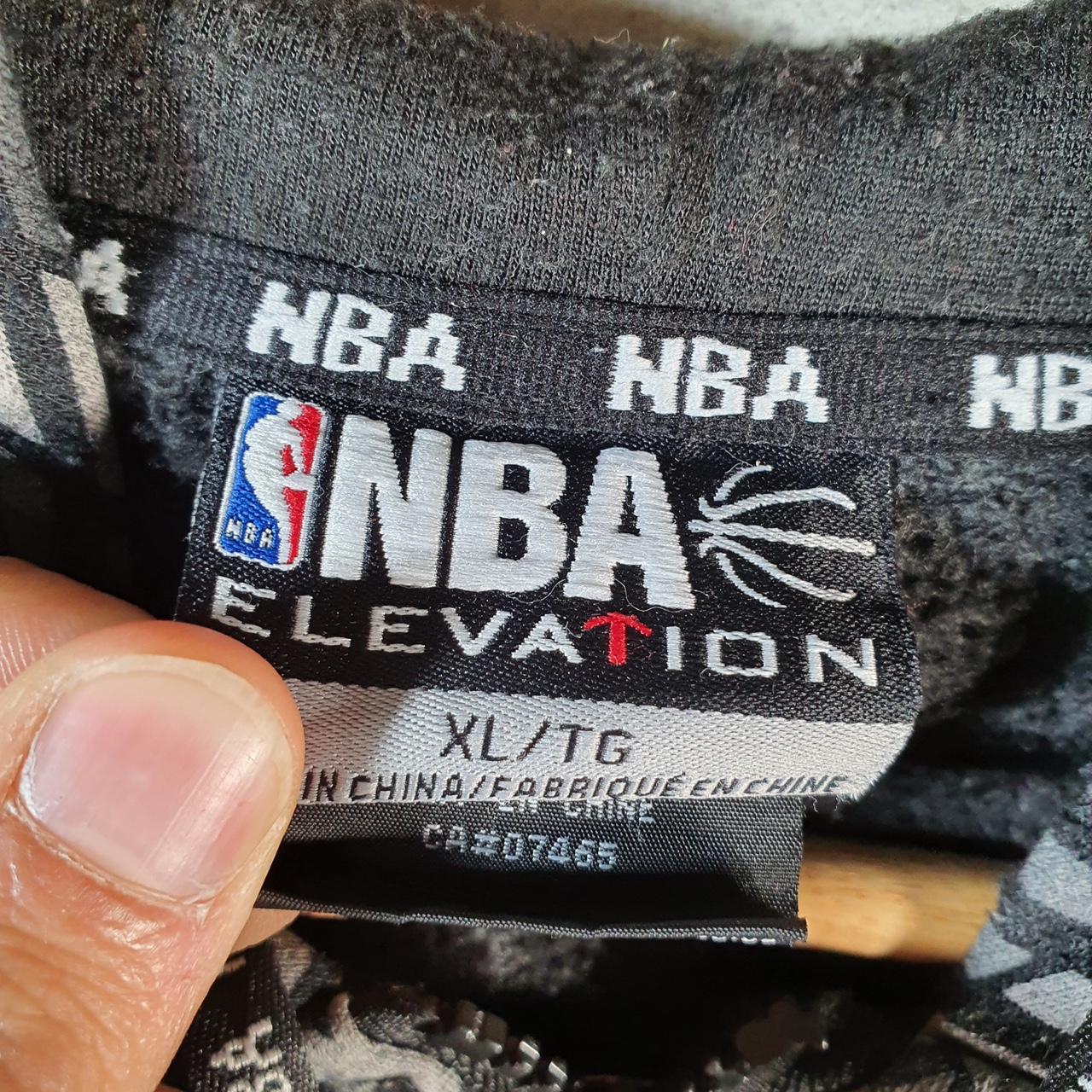 Vintage NBA Spellout Embroidered Hoodie Men’s XL Checkered Full Zip Pro Sport USA
