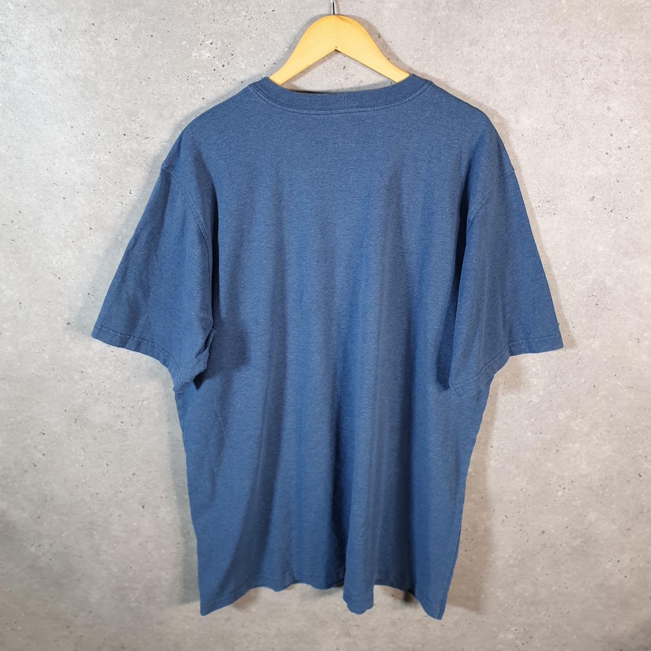 Vintage Carhartt Pocket T Shirt Men’s XL Tall Blue Workwear Chore Utility Original Fit C9323