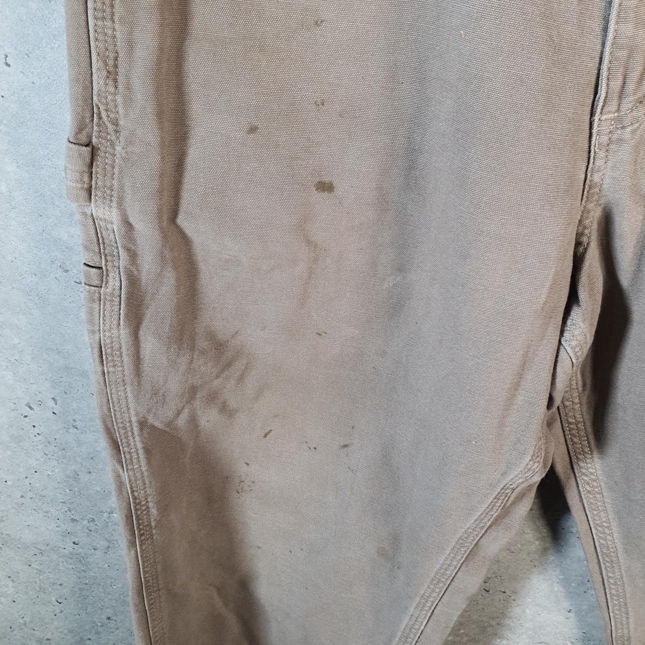 Vintage Carhartt Carpenter Trousers Mens W33 L30 Brown Loose Fit Workwear