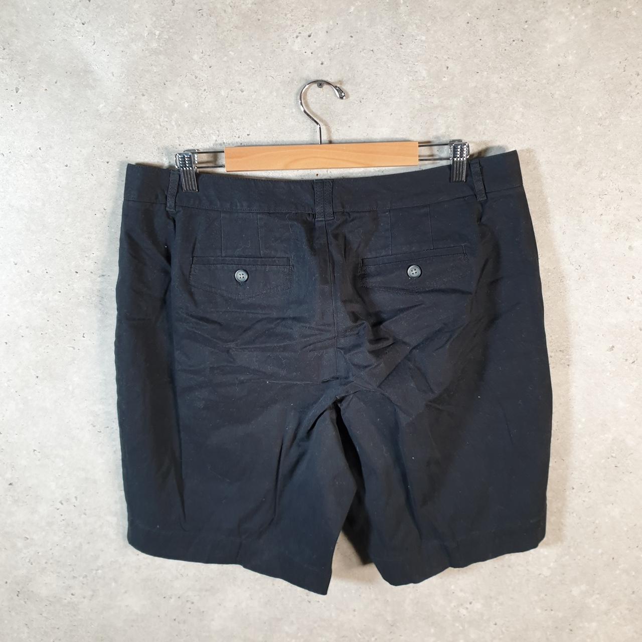 Vintage Dockers Chino Shorts Jorts Cargo Womens W36 Black Baggy Cotton