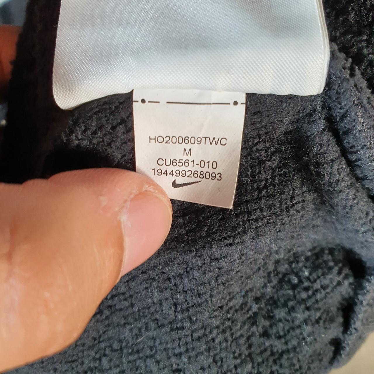 Vintage Nike Air Cropped Hoodie Womens Medium Black Swoosh Y2K Pullover Logo