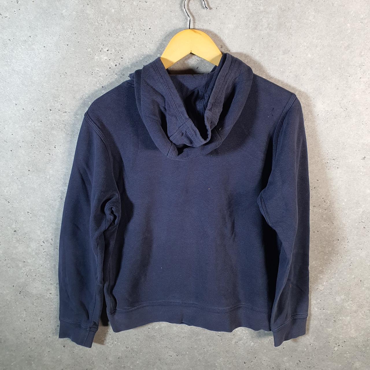 Vintage Nike Club Embroidered Hoodie Kids XL Navy Blue Swoosh Y2K Pullover