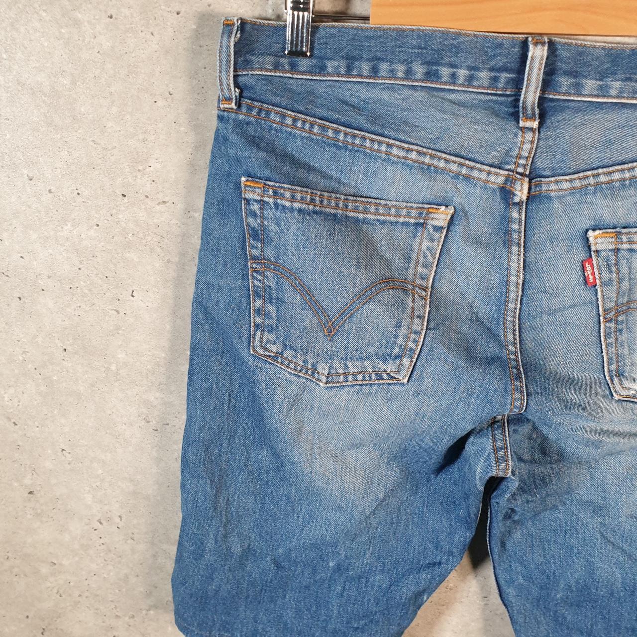 Vintage Levi’s 751 Baggy Shorts Jorts Cargo Mens W33 Blue Relaxed Denim