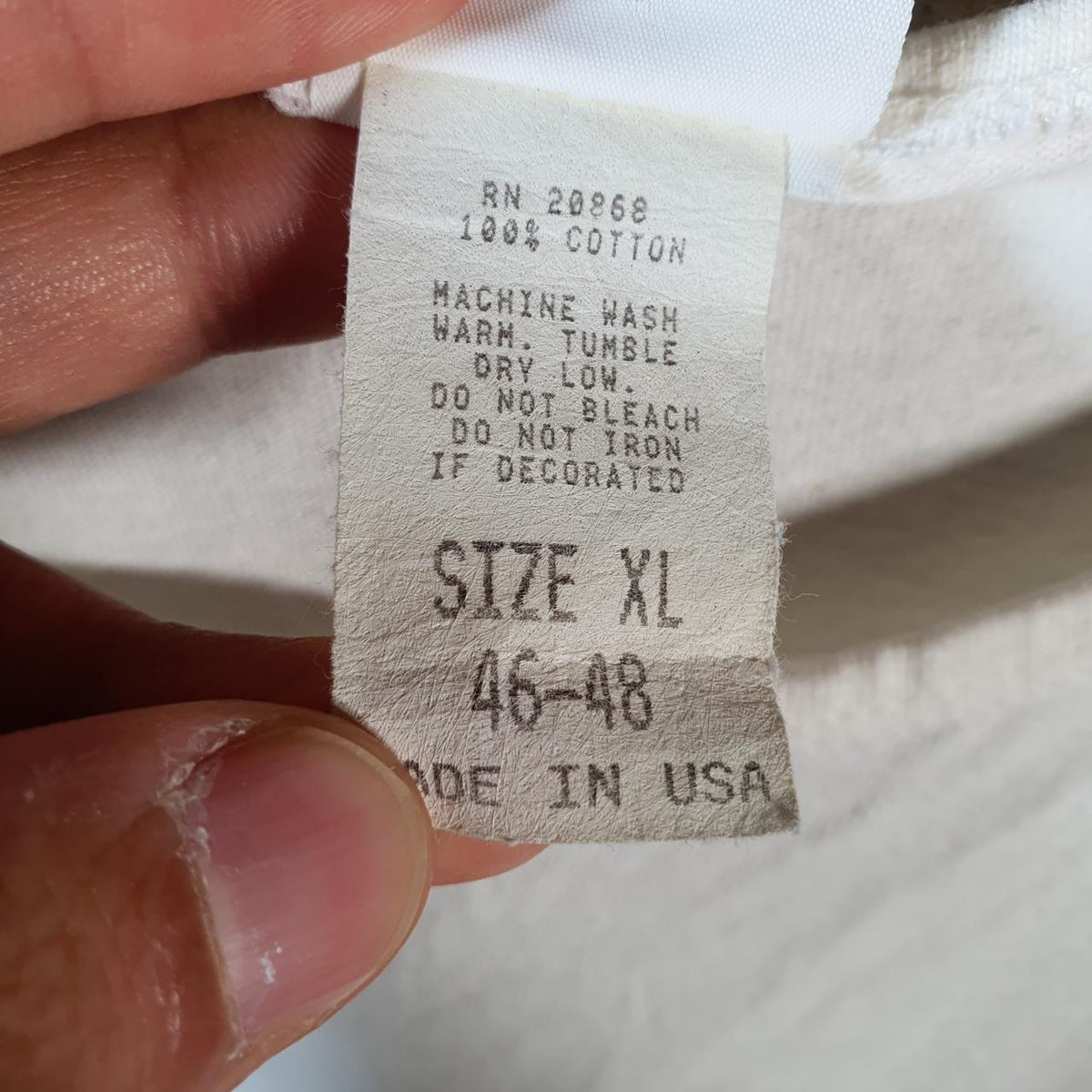 Vintage Dolfin Graphic Design 90s USA Single Stitch Vest Men’s Large White