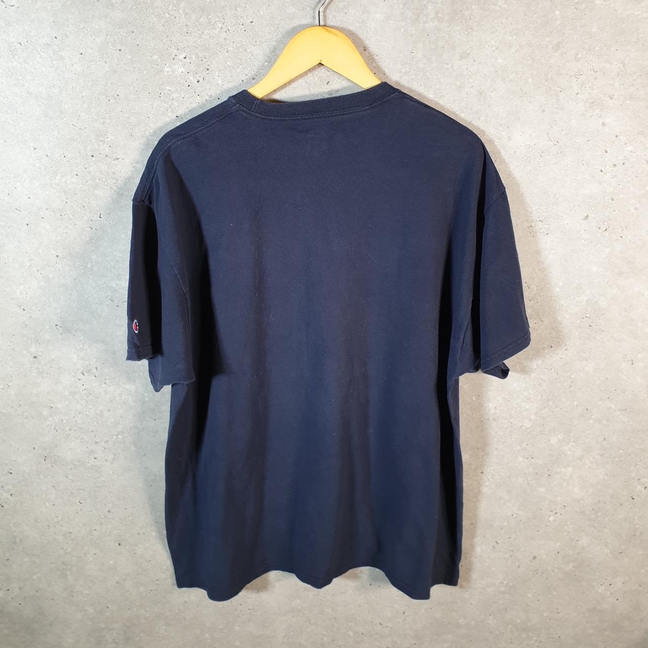 Vintage Champion UTA Football Spellout T Shirt Men’s XL Navy Blue USA Athletic