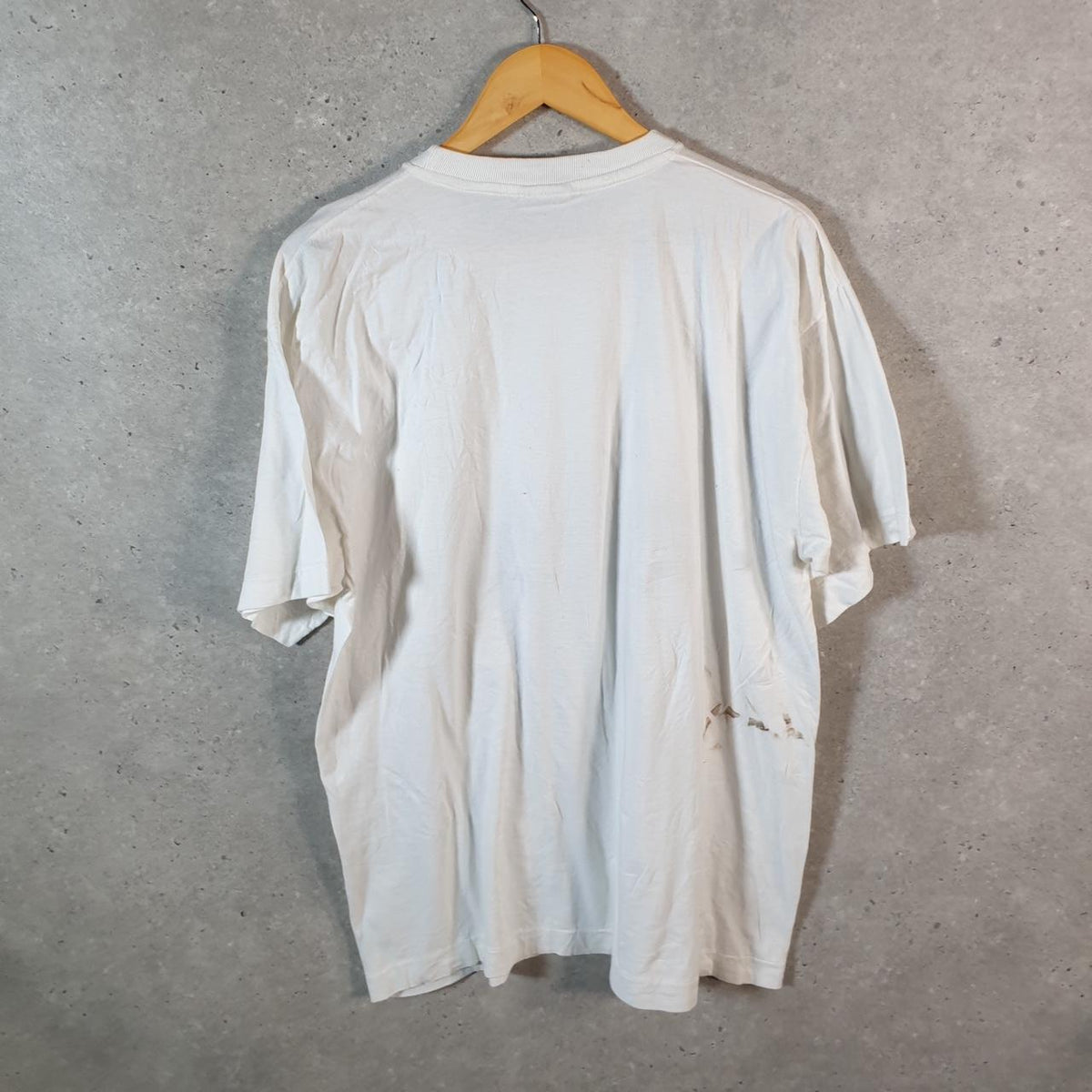 Vintage Petto Fatto Switzerland Zermatt Graphic 90s Single Stitch T Shirt Men’s XL White