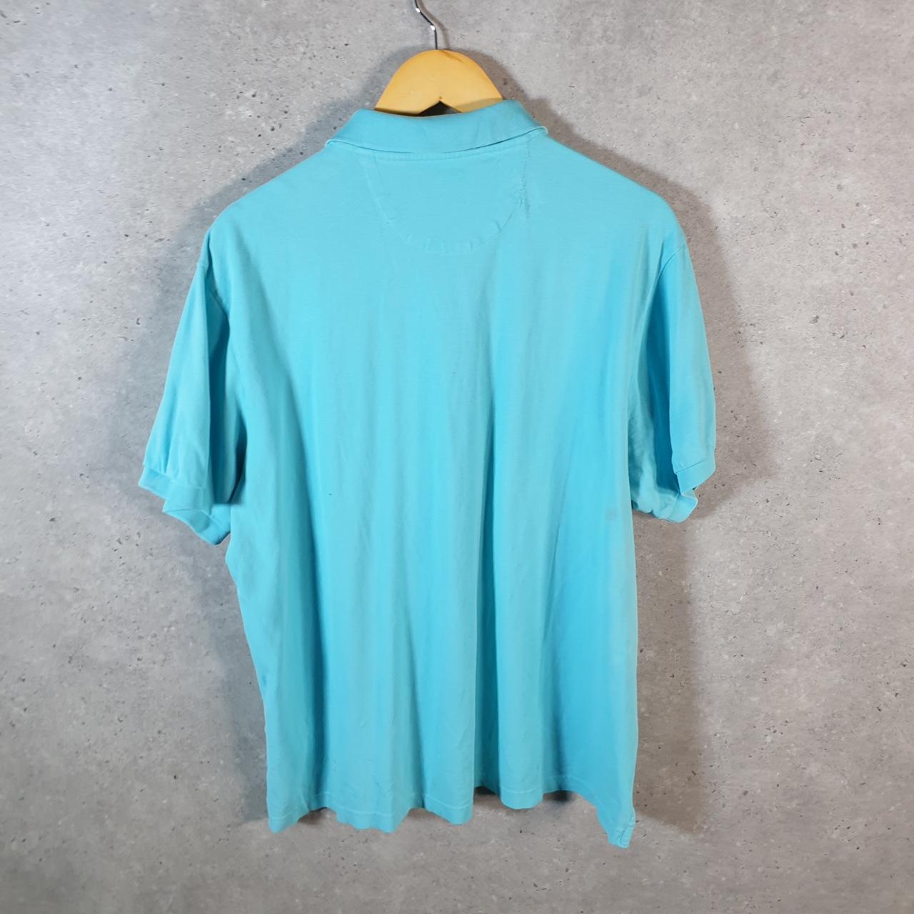 Vintage Chaps Ralph Lauren Polo Shirt Men’s XL Blue Stretch Fit Embroidered Logo