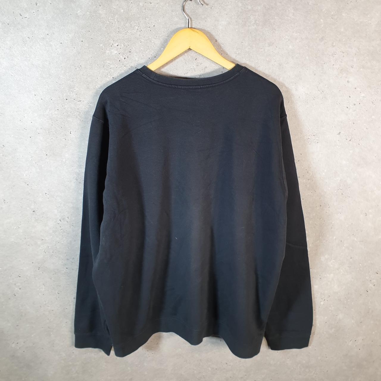 Vintage Nike Club Sweatshirt Mens 2XL Black Swoosh Y2K Pullover Embroidered Logo