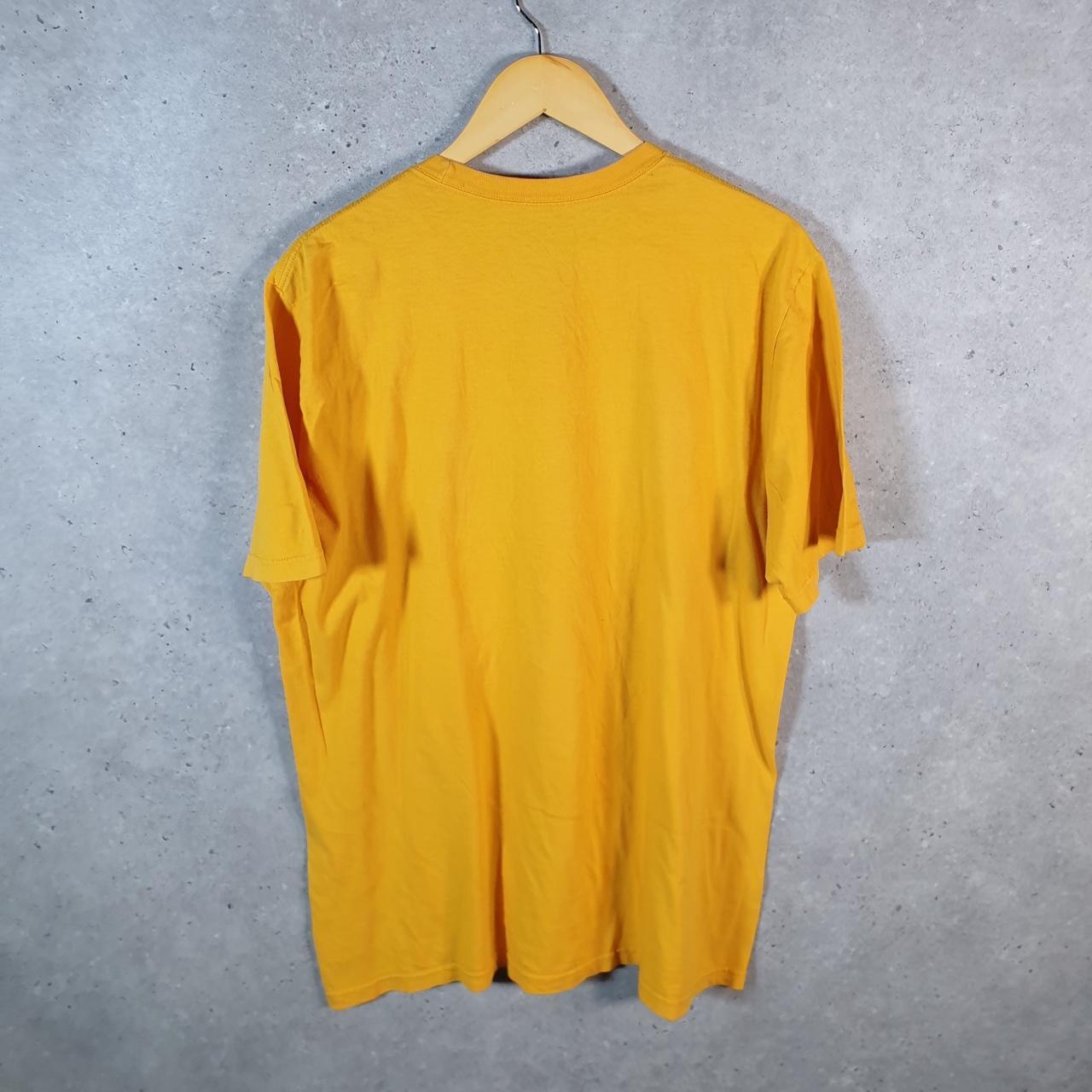 Vintage Nike Spellout Club T Shirt Men’s XL yellow Logo Swoosh Athletic C9789