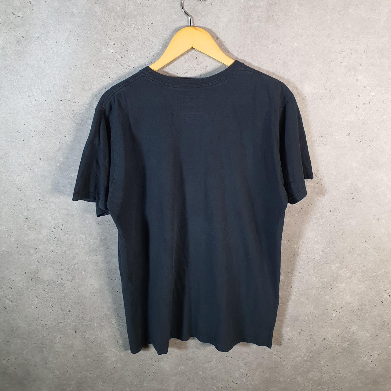 Vintage Adidas Go Tee Spellout T Shirt Shirt Men’s Large Black Three Stripes Logo Athletic C9842