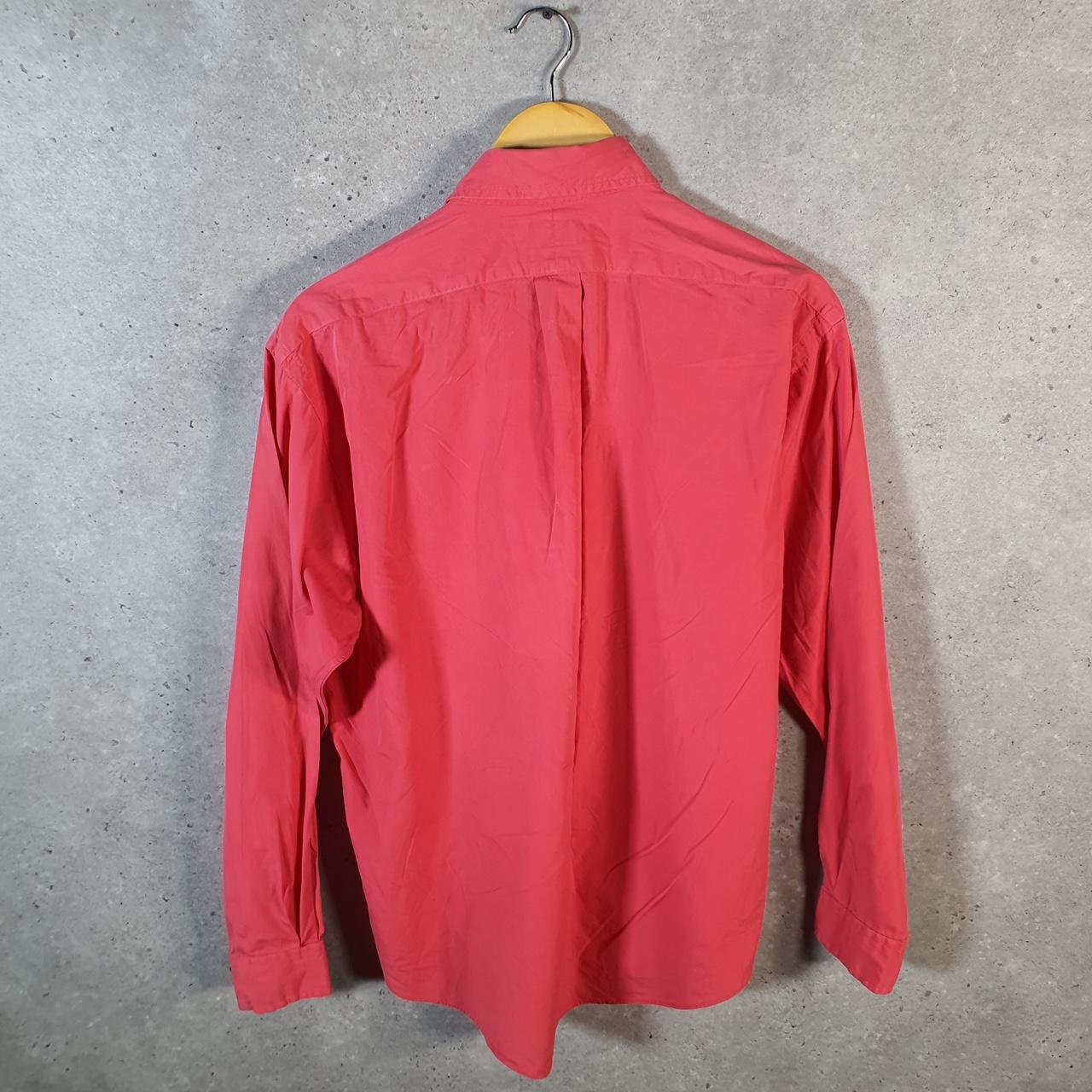 Vintage Ralph Lauren Button Down Shirt Men’s Small Red Blake Fit Cotton Pony