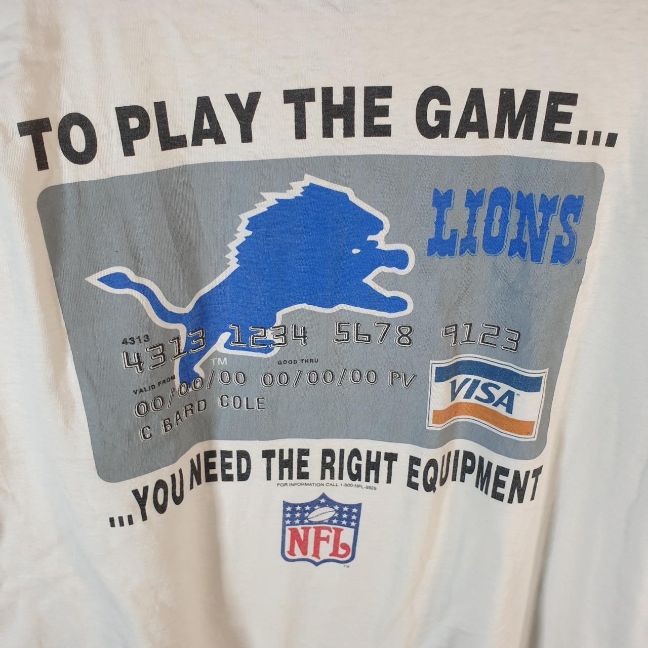 Vintage Oneita Power MBNA Visa NFL 90s USA Single Stitch T Shirt Men’s XL White