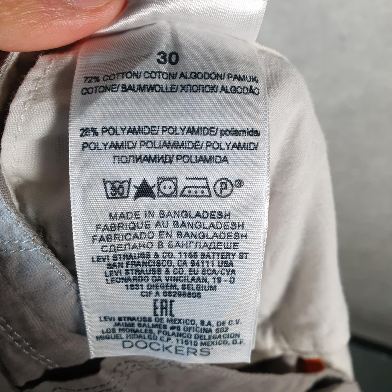 Vintage Dockers Chino Shorts Jorts Cargo Men’s W30 Grey Baggy Cotton A4318