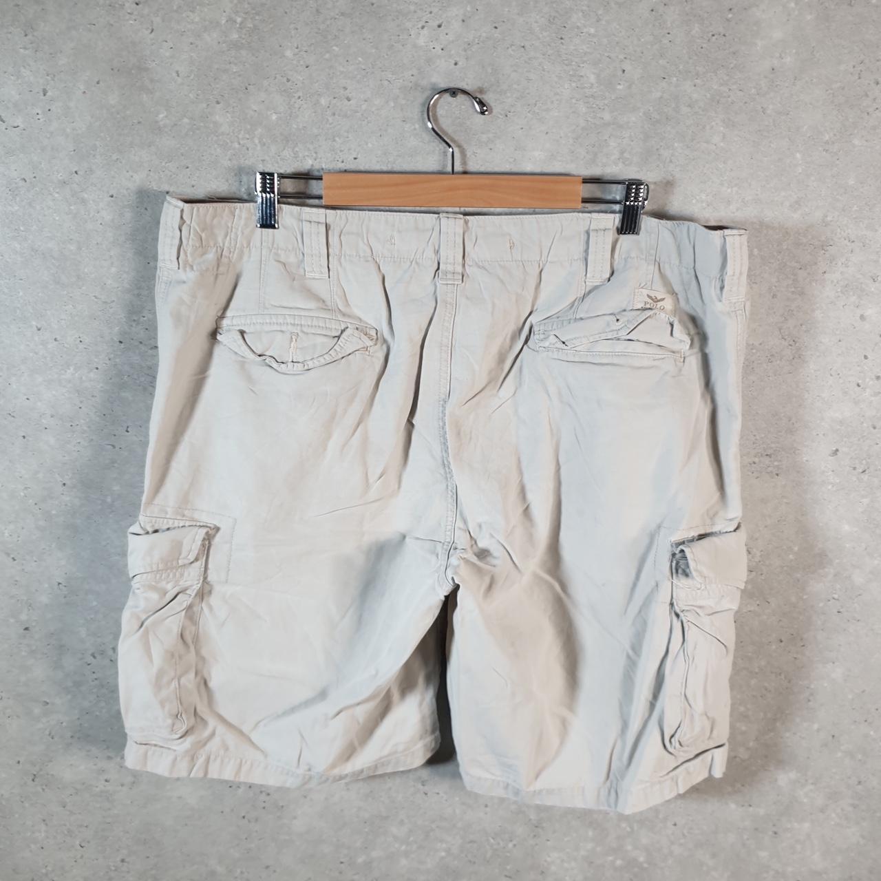 Vintage Ralph Lauren Polo Shorts Jorts Chino Cargo Men’s W40 Brown Baggy Cotton A4367