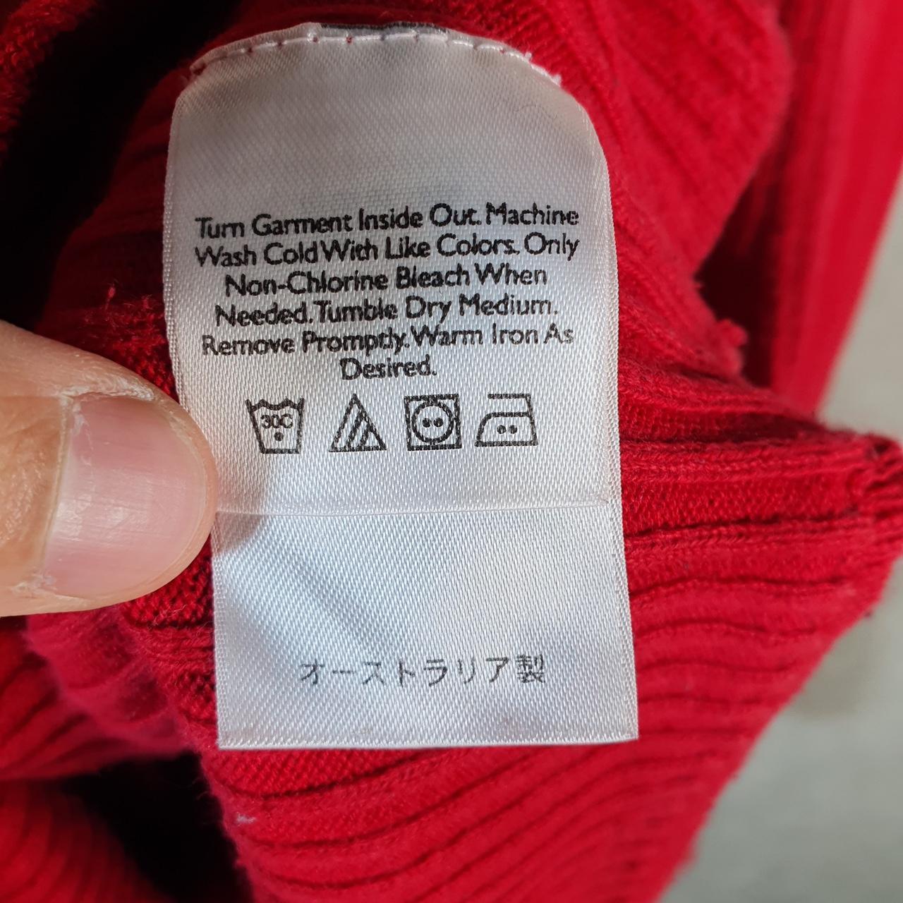 Vintage Eddie Bauer Knit Sweater Womens Medium Tall Red Y2K Pullover