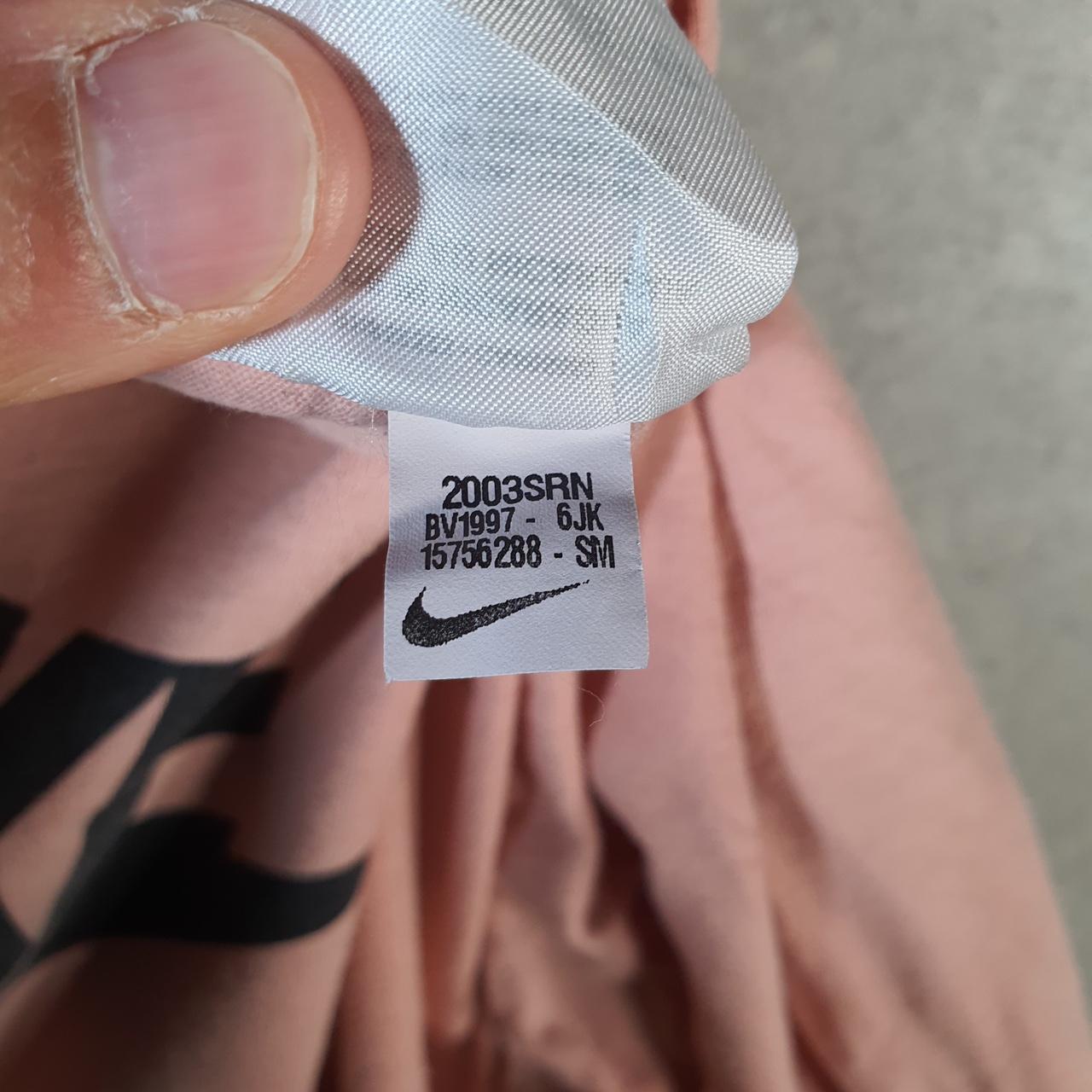 Vintage Nike Club Spellout T Shirt Mens Small Pink Logo Swoosh Athletic