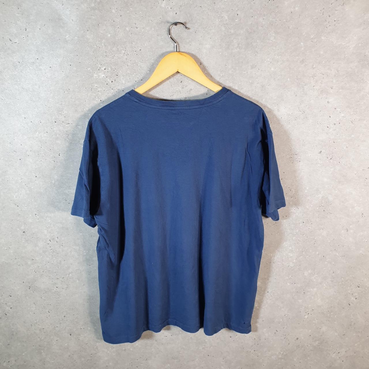 Vintage Ralph Lauren Polo T Shirt Men’s Large Blue Embroidered Custom Fit Pony