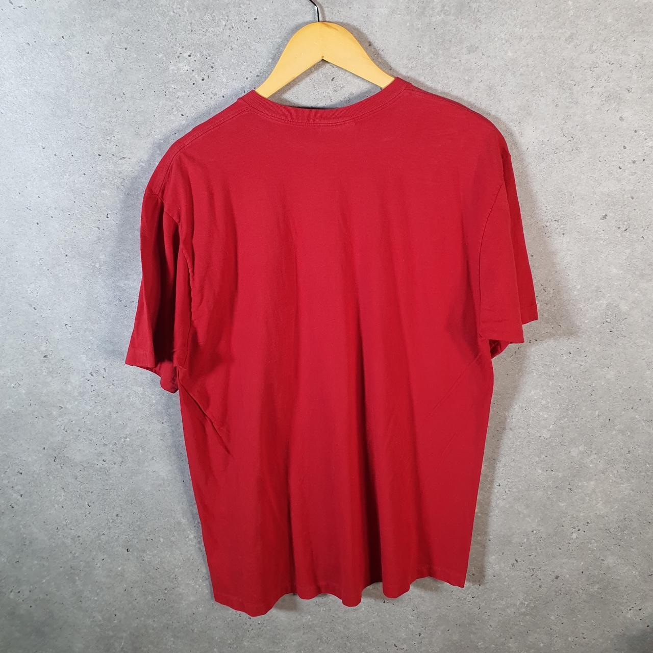 Vintage Ralph Lauren Polo T Shirt Men’s Medium Red Embroidered Pony Custom Slim Fit C9083