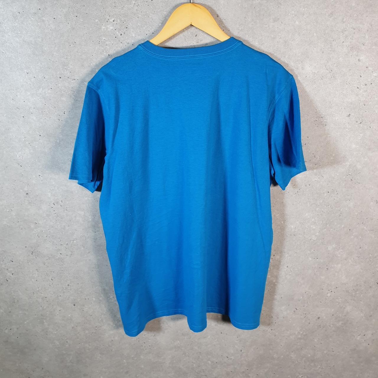 Vintage Carhartt Pocket T Shirt Women’s Large Blue Workwear Chore Utility Loose Fit C9203