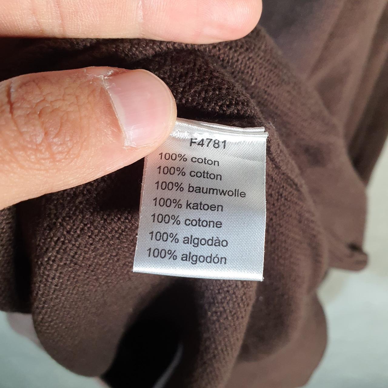 Vintage Lacoste 1/4 Zip Sweatshirt Men’s Large Brown Pullover Logo Y2K Jumper Logo