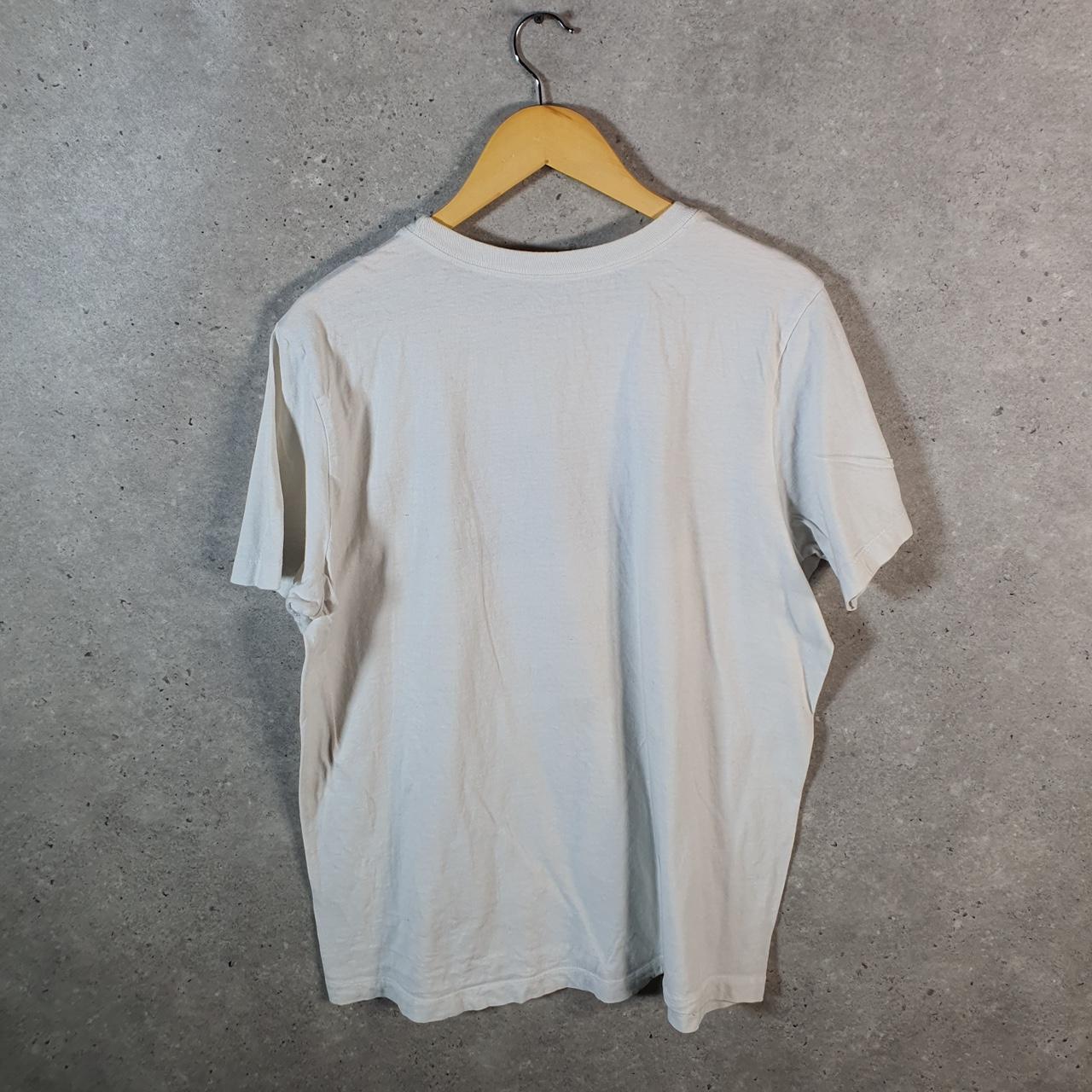 Vintage Nike Spellout T Shirt Men’s Large White Logo Swoosh Athletic