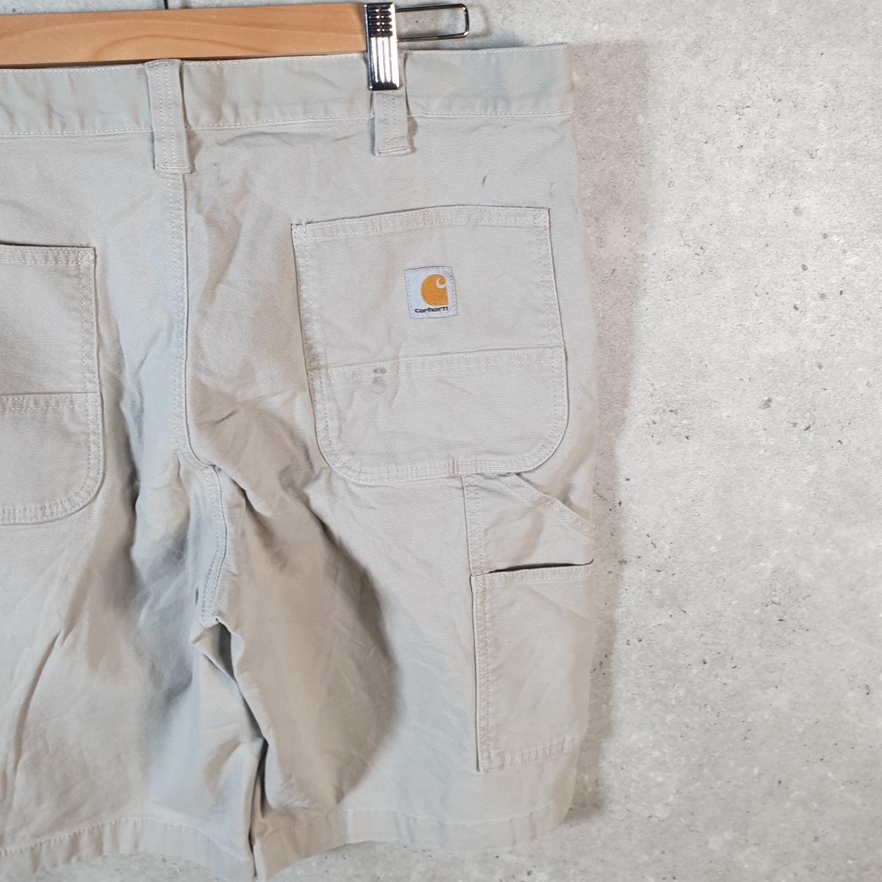 Vintage Carhartt Baggy Carpenter Shorts Jorts Cargo Men’s W36 Brown Relaxed Fit Workwear