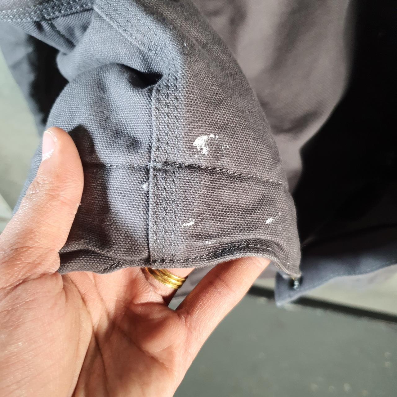 Vintage Carhartt Duck Blanket Lined Jacket Men’s XL Grey Canvas Relaxed Fit USA G2124