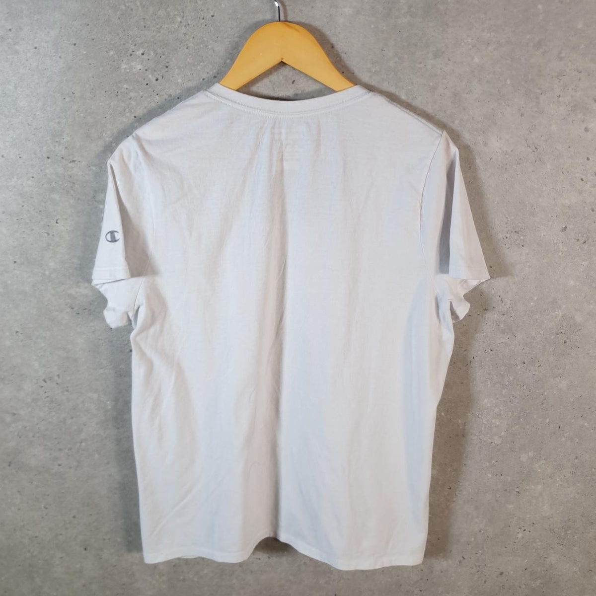 Vintage Champion Vapor Cotton T Shirt Men’s Small White American USA Athletic