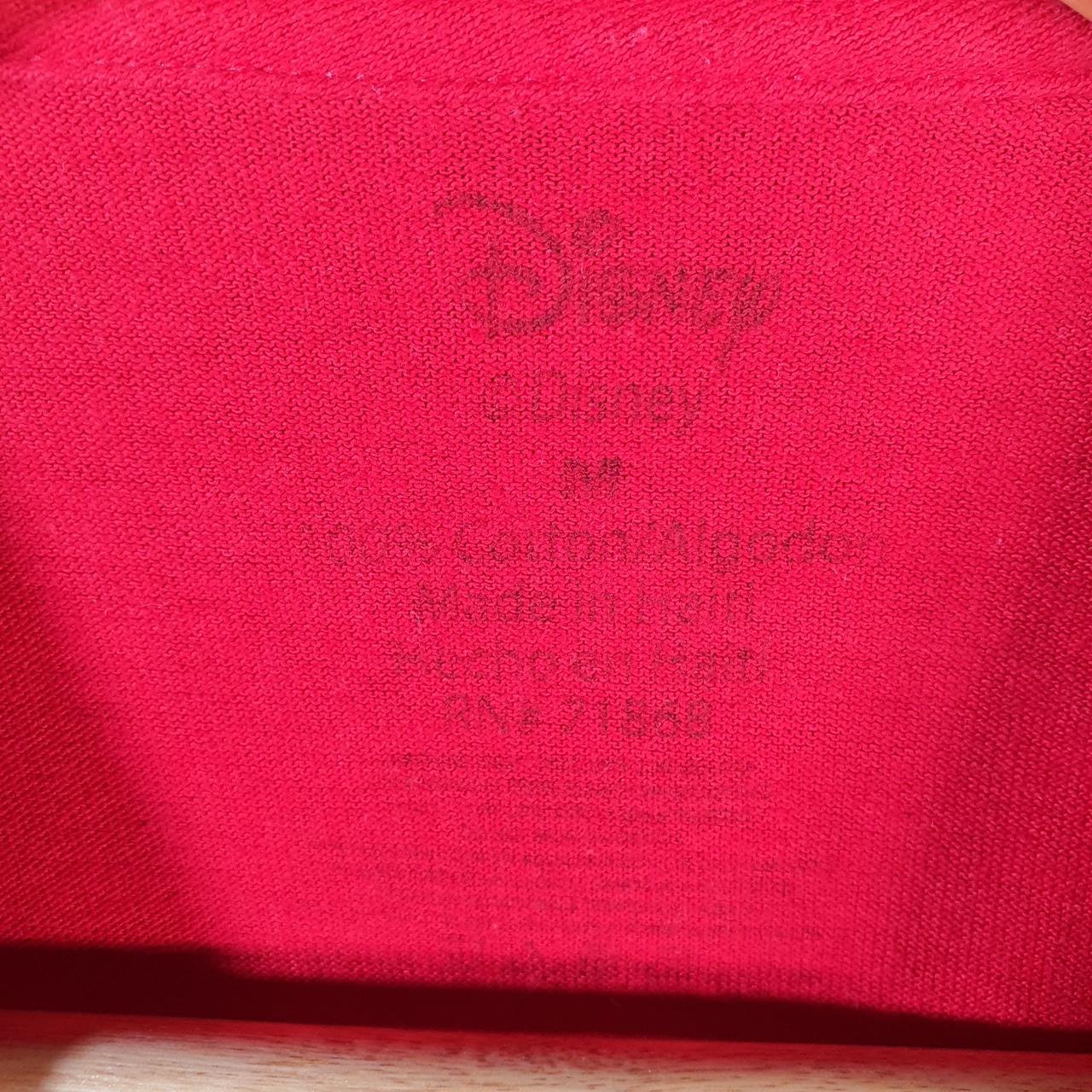 Vintage Disney Land Mickey Mouse T Shirt Men’s Medium Red Logo Graphic Cartoon