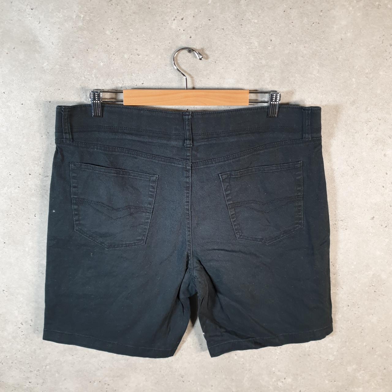 Vintage Izod Golf Chino Shorts Jorts Cargo Men’s W38 Black Baggy Cotton