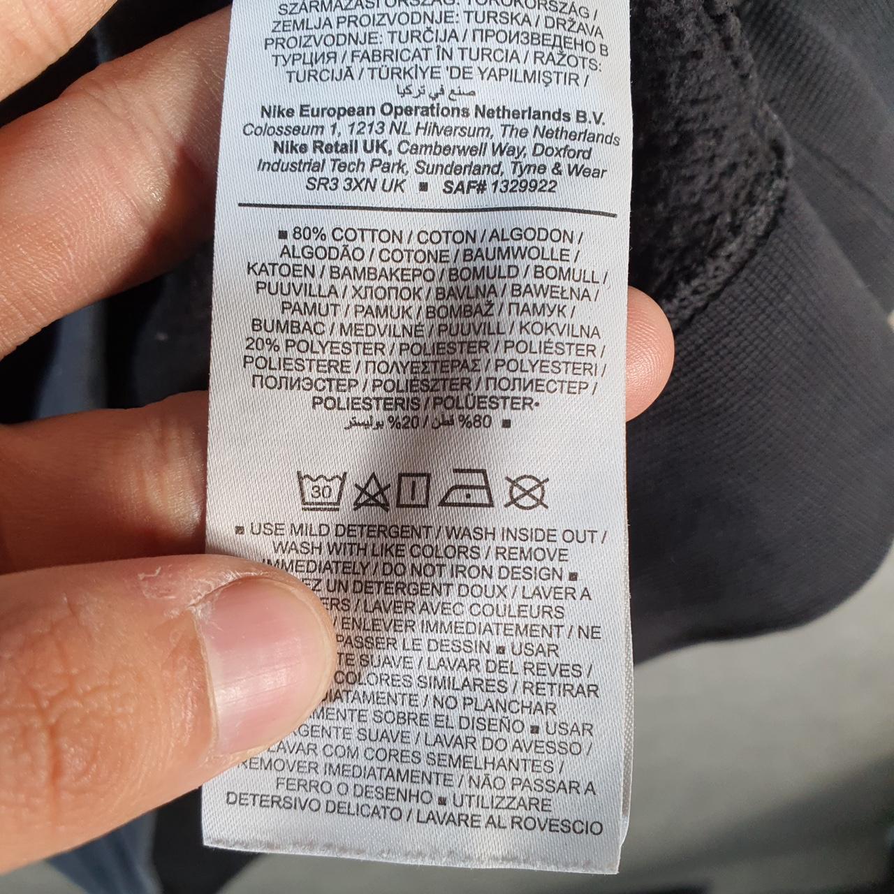 Vintage Nike Club Embroidered Sweatshirt Men’s Small Black Swoosh Y2K Pullover Logo